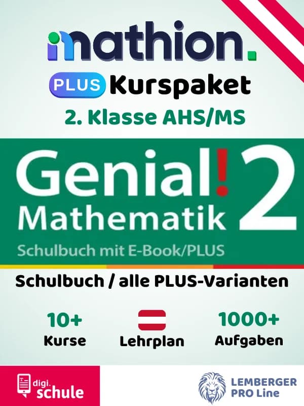 Mathion PLUS Kurspaket zu Genial! Mathematik 2