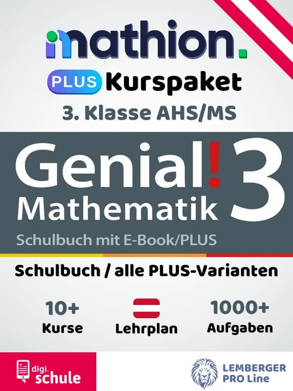 Mathion PLUS Kurspaket zu Genial! Mathematik 3