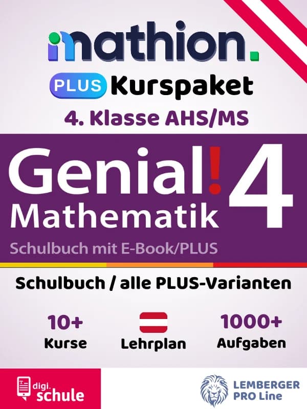 Mathion PLUS Kurspaket zu Genial! Mathematik 4
